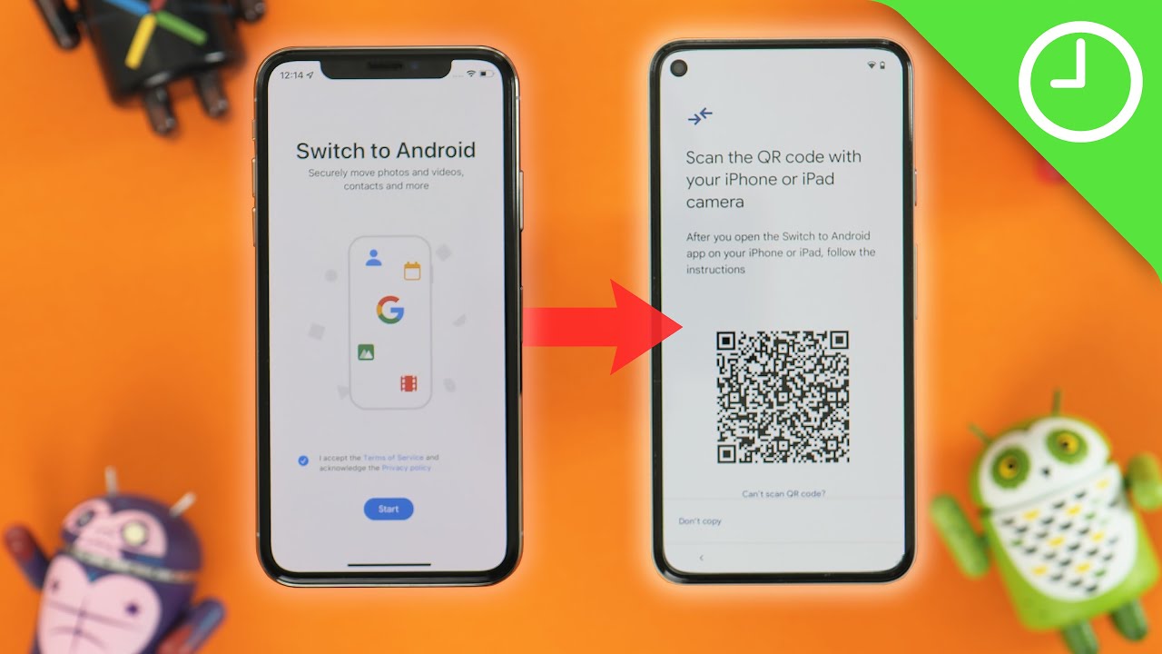 One click to transition from iOS to Samsung